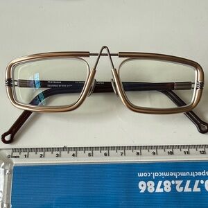 PQ Eyewear by Ron Arad gold unisex frame